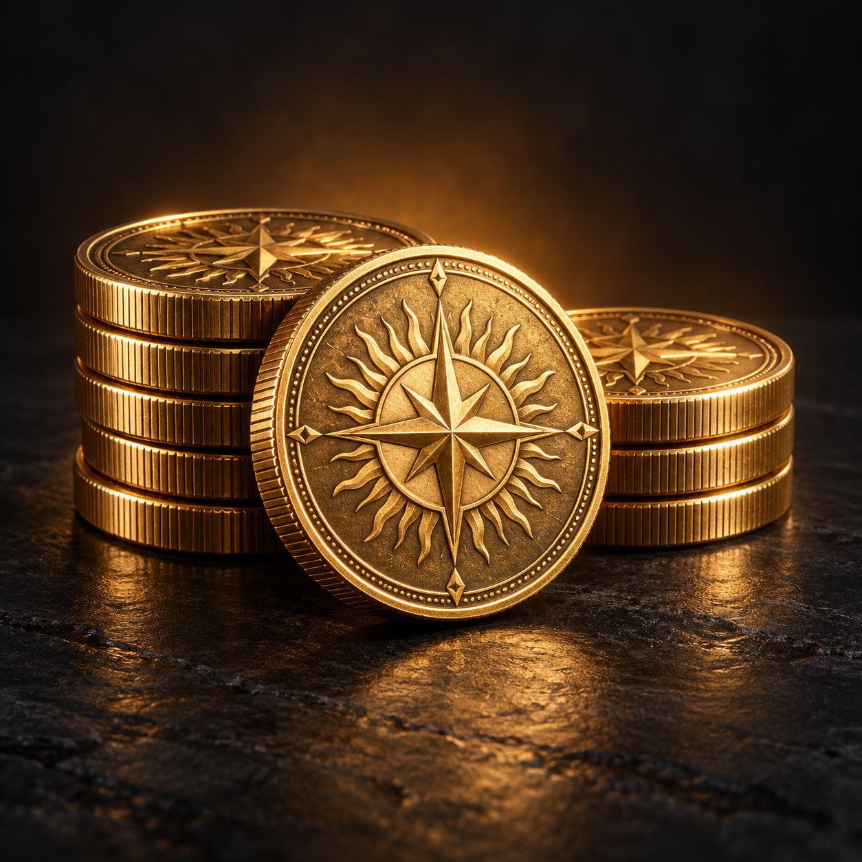 Goldene Novara-Coins